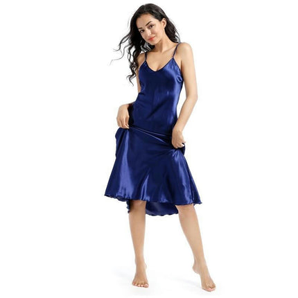 Satin Nightgowns for Women Silk Nightdress Chemise Long Sleepwear