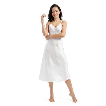 Satin Nightgowns for Women Silk Nightdress Chemise Long Sleepwear