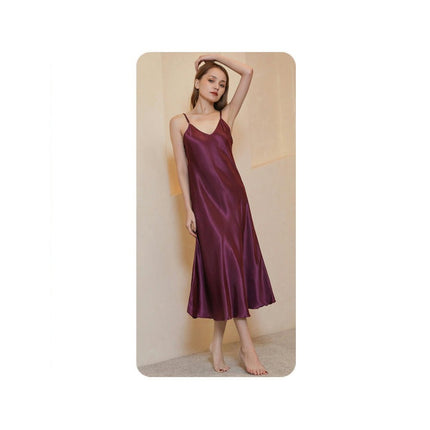 Satin Nightgowns for Women Silk Nightdress Chemise Long Sleepwear