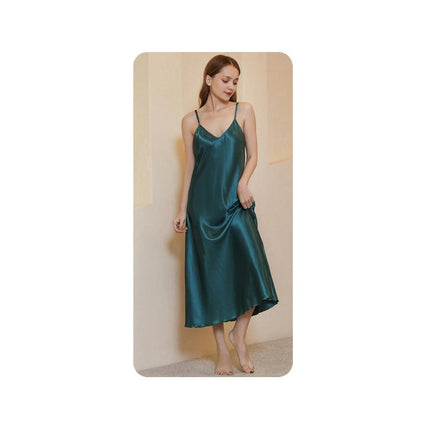 Satin Nightgowns for Women Silk Nightdress Chemise Long Sleepwear