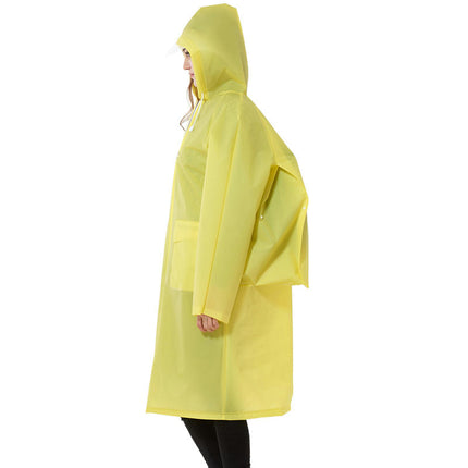 Raincoats For Women Men Reusable Portable Waterproof Long Rain Ponchos with Hoods