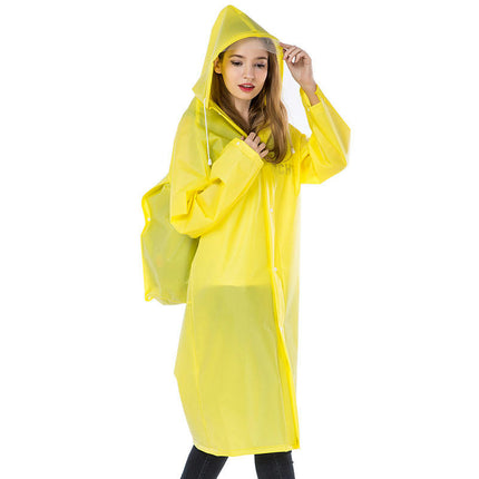 Raincoats For Women Men Reusable Portable Waterproof Long Rain Ponchos with Hoods