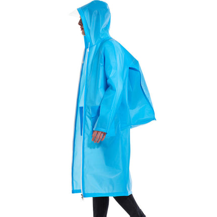 Raincoats For Women Men Reusable Portable Waterproof Long Rain Ponchos with Hoods