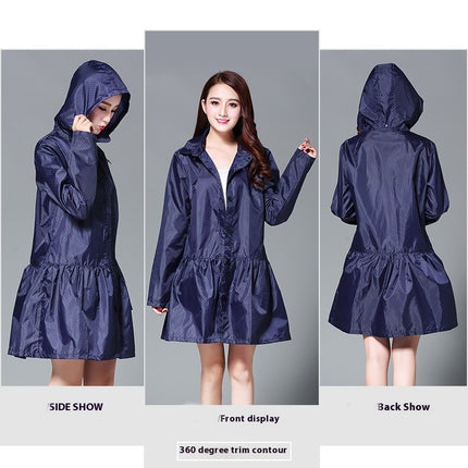 Lightweight Raincoats Women's Raincoat Waterproof Rain Jacket Hooded Outdoor Hiking Raincoats