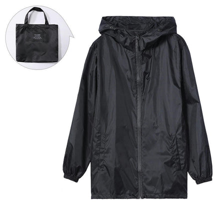 Women's Raincoats Packable Waterproof Running Rain Coat Cycling Jacket Windbreaker With Hood