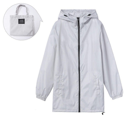 Women's Raincoats Packable Waterproof Running Rain Coat Cycling Jacket Windbreaker With Hood