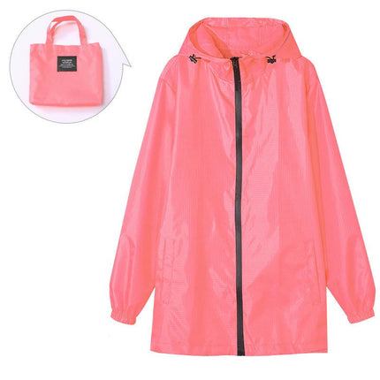 Women's Raincoats Packable Waterproof Running Rain Coat Cycling Jacket Windbreaker With Hood