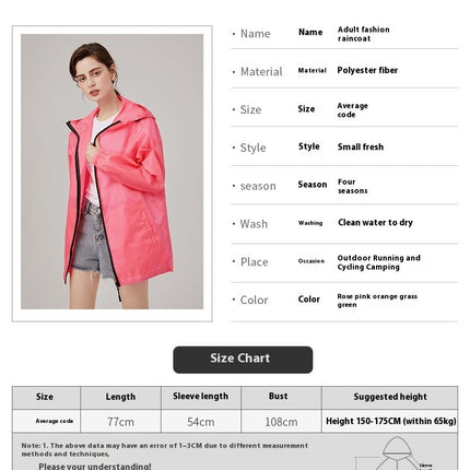 Women's Raincoats Packable Waterproof Running Rain Coat Cycling Jacket Windbreaker With Hood