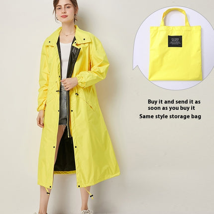 Women's Raincoats Packable Long Rain Jacket Hooded Rain Poncho Waterproof Lightweight Raincoat