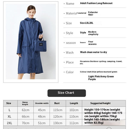 Women's Raincoats for Adults Raincoat Waterproof Rain Jacket Camping Hiking Outerwear Reusable