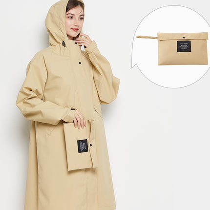 Women's Long Raincoats for Adults Raincoat Waterproof Rain Jacket Camping Hiking Outerwear