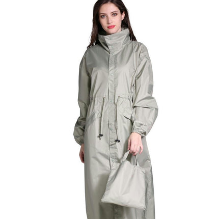 Women's Raincoats Long Waterproof Raincoat Poncho with Pocket windbreaker Jacket for Outdoor