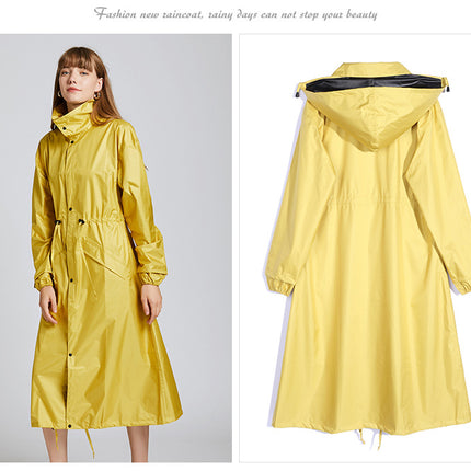 Rain Coats,Women's Waterproof Raincoat Long Outdoor Rain Jacket with Zipper Outdoor Raincoats