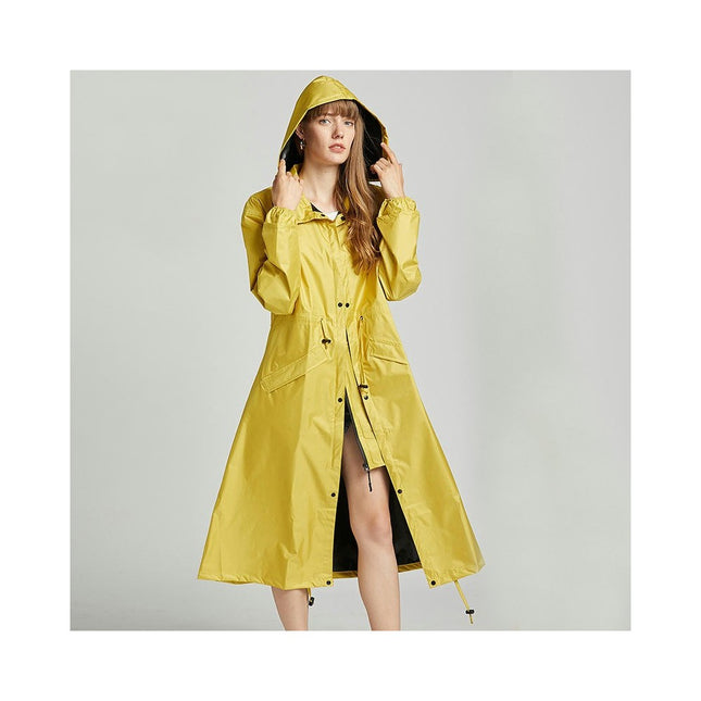 Rain Coats,Women's Waterproof Raincoat Long Outdoor Rain Jacket with Zipper Outdoor Raincoats