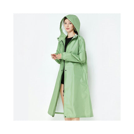 Womens Raincoats Waterproof Breathable Rain Jacket Long Outdoor Hiking Travel Raincoat