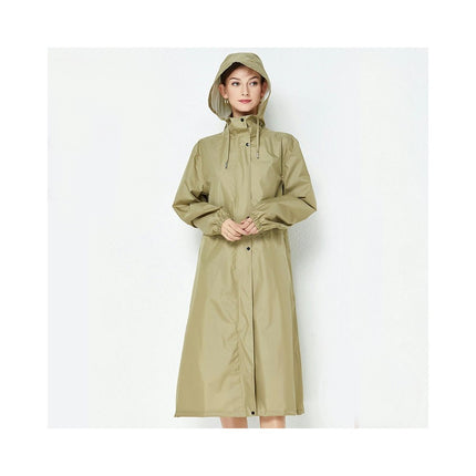 Womens Raincoats Waterproof Breathable Rain Jacket Long Outdoor Hiking Travel Raincoat