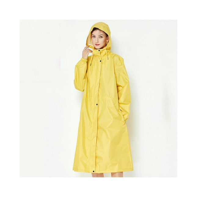 Womens Raincoats Waterproof Breathable Rain Jacket Long Outdoor Hiking Travel Raincoat