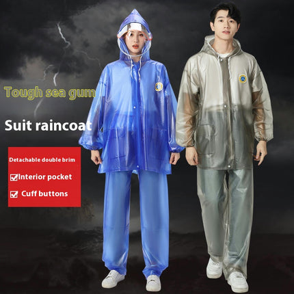 Men's Raincoats Women's Raincoats Lightweight Rain suit Waterproof Rain Jacket And Pants Set