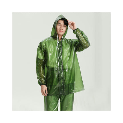 Men's Raincoats Women's Raincoats Lightweight Rain suit Waterproof Rain Jacket And Pants Set