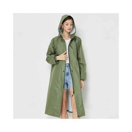 Rain Coats,Lightweight Women's Waterproof Raincoat Long Outdoor Rain Jacket with Zipper Raincoats