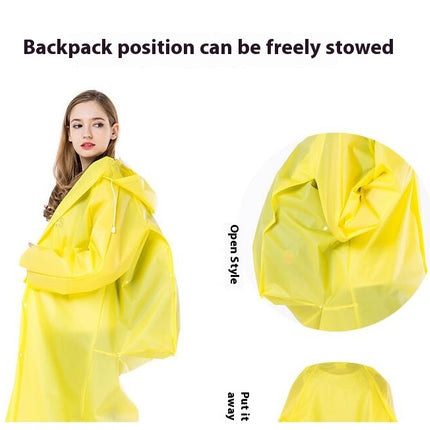 Women's Raincoats Men's Raincoats Long Poncho Waterproof Raincoat Lightweight Hooded Rain Outdoor