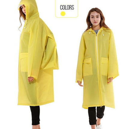 Women's Raincoats Men's Raincoats Long Poncho Waterproof Raincoat Lightweight Hooded Rain Outdoor