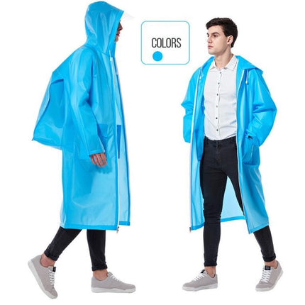 Women's Raincoats Men's Raincoats Long Poncho Waterproof Raincoat Lightweight Hooded Rain Outdoor