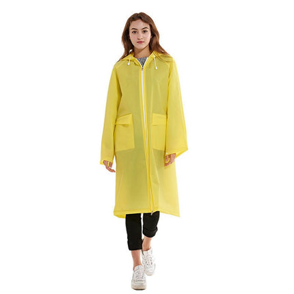 Women's Raincoats Men's Raincoats Long Poncho Waterproof Raincoat Lightweight Hooded Rain Outdoor