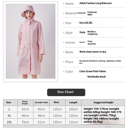 Raincoats For Women's Long Waterproof Raincoat with Hood Lightweight Rain Pants Men's Raincoats