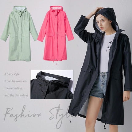 Raincoats For Women's Long Waterproof Raincoat with Hood Lightweight Rain Pants Men's Raincoats