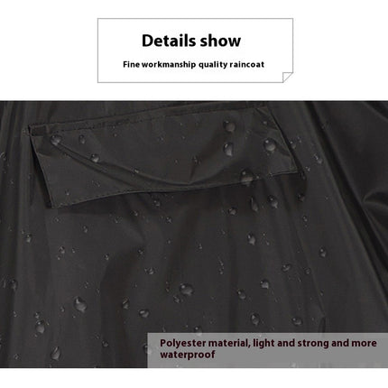 Hooded Rain Poncho Waterproof Raincoat Lightweight Jacket Coat for Women Adults Outdoor Raincoats