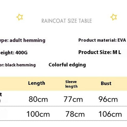 Women's Raincoats Women And Men Clear Raincoat EVA Waterproof Rain Jacket Coat with Hood