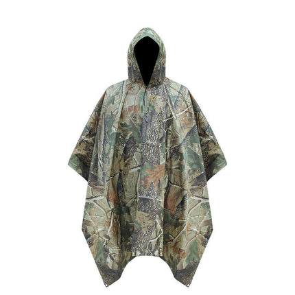 Men's Raincoats Rain Poncho Raincoat Waterproof with Hood for Adult Hiking Fishing Camping