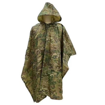 Men's Raincoats Rain Poncho Raincoat Waterproof with Hood for Adult Hiking Fishing Camping