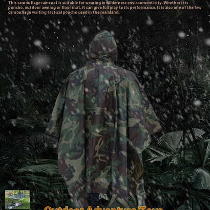 Men's Raincoats Rain Poncho Raincoat Waterproof with Hood for Adult Hiking Fishing Camping