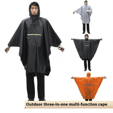 Waterproof Rain Poncho for Camping Hiking,Multifunctional Lightweight Raincoat Men's Raincoats