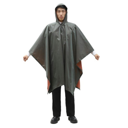 Waterproof Rain Poncho for Camping Hiking,Multifunctional Lightweight Raincoat Men's Raincoats