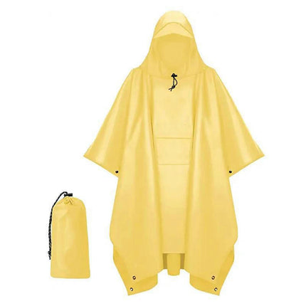 Raincoats Rain Poncho Multifunctional Waterproof Raincoat with Hood for Adult Outdoor Hiking Poncho