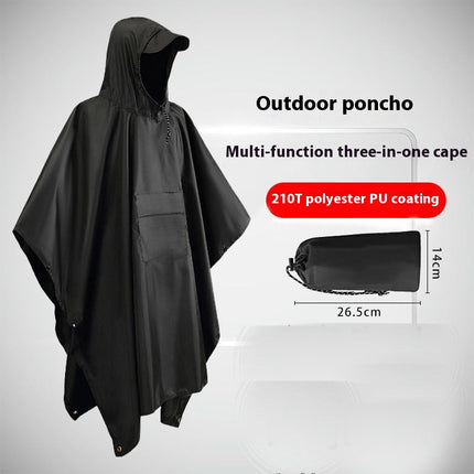 Raincoats Rain Poncho Multifunctional Waterproof Raincoat with Hood for Adult Outdoor Hiking Poncho