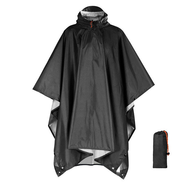 Raincoats Rain Poncho Multifunctional Waterproof Raincoat with Hood for Adult Outdoor Hiking Poncho-A