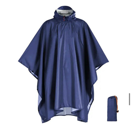 Raincoats Rain Poncho Multifunctional Waterproof Raincoat with Hood for Adult Outdoor Hiking Poncho-A