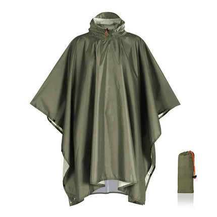 Raincoats Rain Poncho Multifunctional Waterproof Raincoat with Hood for Adult Outdoor Hiking Poncho-A