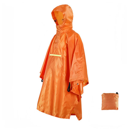 Raincoats Rain Poncho Multifunctional Waterproof Raincoat with Hood for Adult Outdoor Hiking Poncho-A