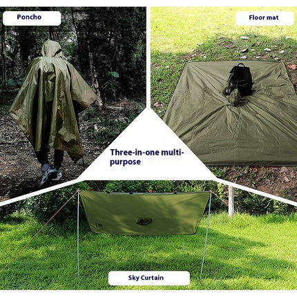 Raincoat,Multifunctional Raincoat with Hood Hiking Lightweight Poncho Outdoor Camping