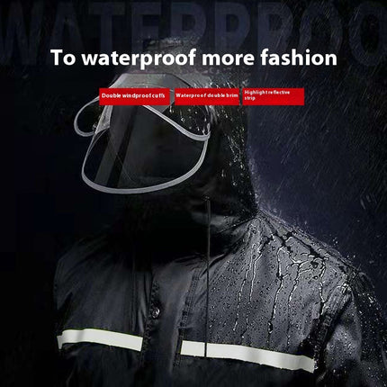 Rain suit,Reflective Men's Raincoats, Lightweight Rain Gear, Waterproof Rain Jacket with Pants