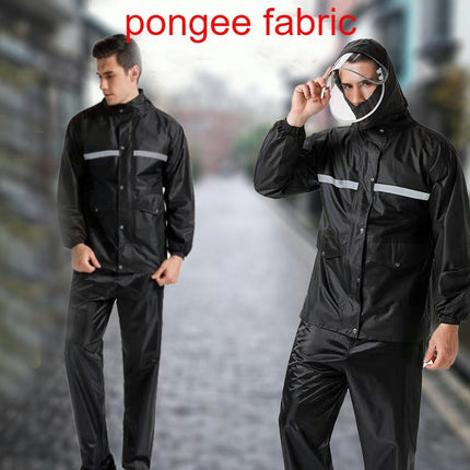 Rain suit,Reflective Men's Raincoats, Lightweight Rain Gear, Waterproof Rain Jacket with Pants