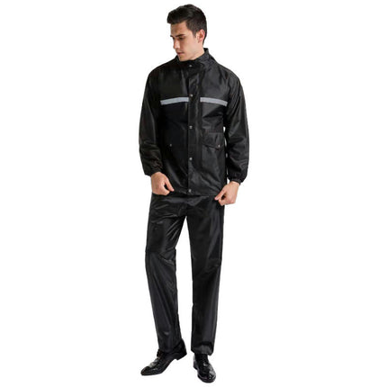 Rain suit,Reflective Men's Raincoats, Lightweight Rain Gear, Waterproof Rain Jacket with Pants