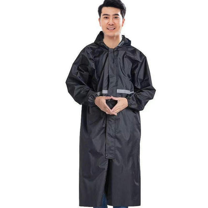 Men's Waterproof Rain Jacket with Hood Lightweight Windproof Outdoor Activities Long Raincoats