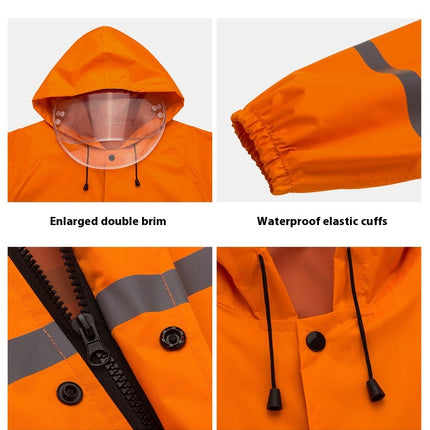 Outdoor Raincoats Reflective Rain Coats Reusable Rain Ponchos Rain Coat for Men Women