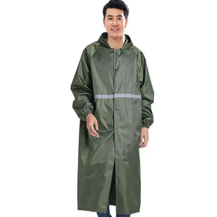 Men's Waterproof Rain Jacket with Hood Lightweight Windproof Outdoor Activities Long Raincoats